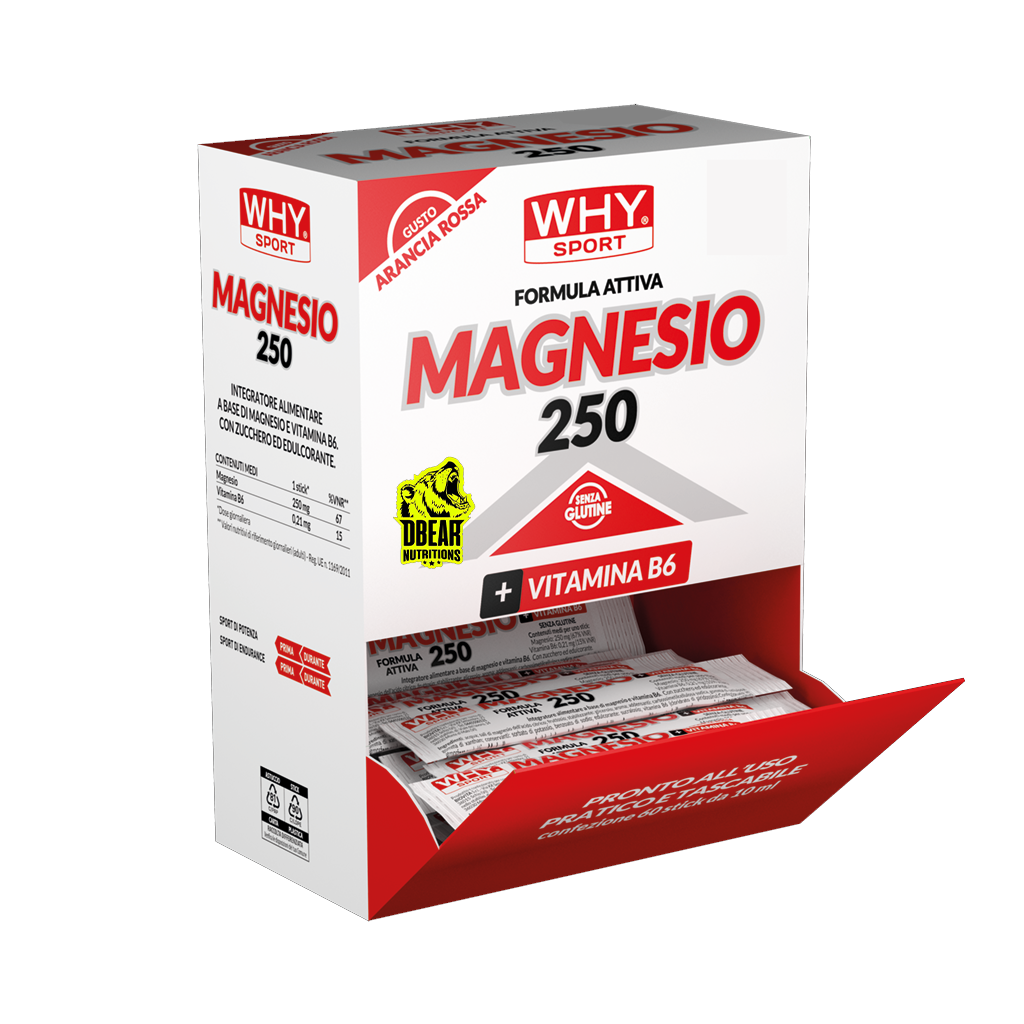 MAGNESIO 250 stick 10 ml LOTTO: N098 SCADENZA: 31/01/26