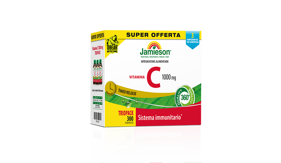 TRIOPACK VITAMINA C 1000 TIMED RELEASE 300 cpr SCADENZA: 30/11/28