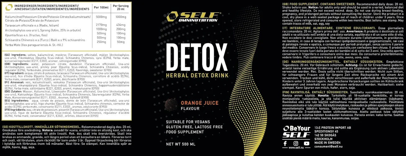 Detox Liquid LOTTO: 18087.01.27 SCADENZA: 27/01/25